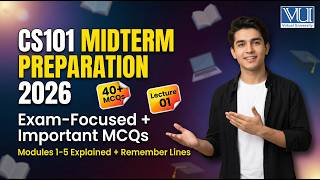 CS101 Midterm Preparation 2026 | Important MCQs + Modules 1–5 Explained | Lecture 01