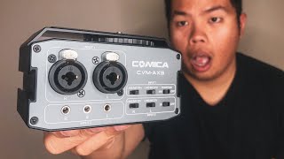 CHEAP Cinema XLR Audio for ANY Camera for UNDER $80?! Comica CVM-AX3 Unboxing & Initial Review