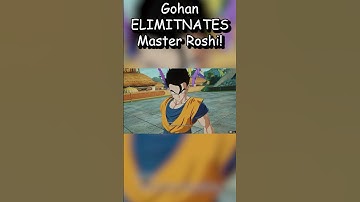 Gohan ELIMITNATES Master Roshi! IN DRAGONBALL SPARKING ZERO! #shorts