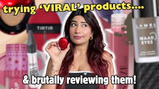 Brutally Reviewing Viral Products - Tirtir, Benefit Dupe, 300rs Dewy Blush & More!