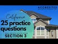 25 Top Practice Questions | Section 3 | California Real Estate Exam Practice Questions