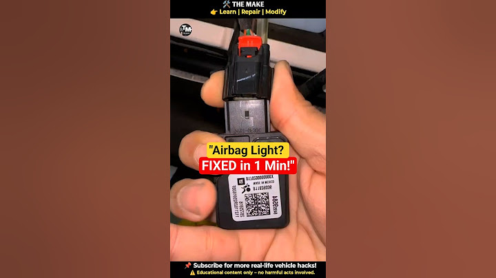 Driver Seat Airbag Sensor Bypass | Quick Fix for Airbag Light!#shorts #diy