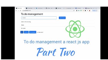 React js todo app example - Part 2