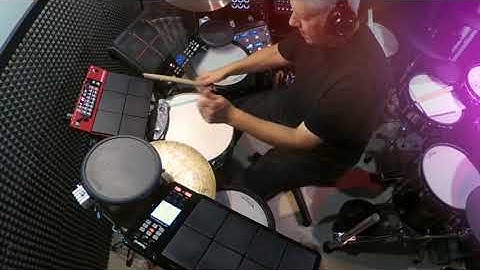 Nord Drum 3P with Line 6 HX, SPD-SX synth drone