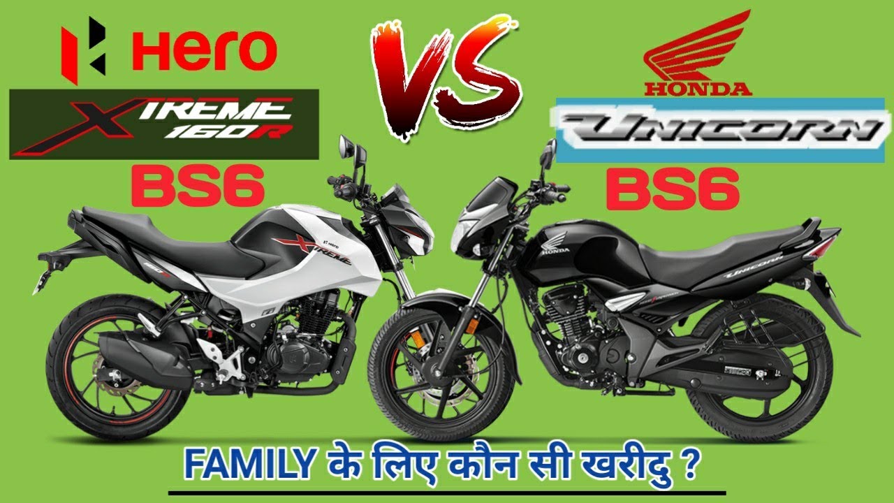 Hero Xtreme 160R Vs Honda Unicorn 160 