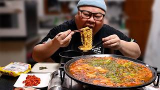 소곱창전골 양 미쳤다 술안주로도 해장으로도 완벽Squid Sundae&Beef Tripe Stew Mukbang Eatingshow