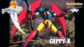70s Robot Anime GEPPYX The Super Boosted Armor  Sony PlayStation CD by  Aroma Co Ltd 1999