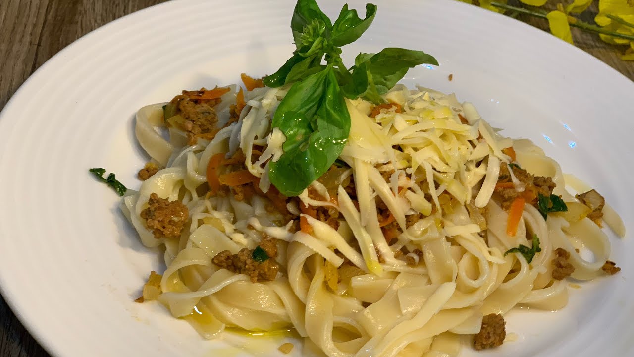 tagliatelle pasta recipes viande hachée sans sauce en 5