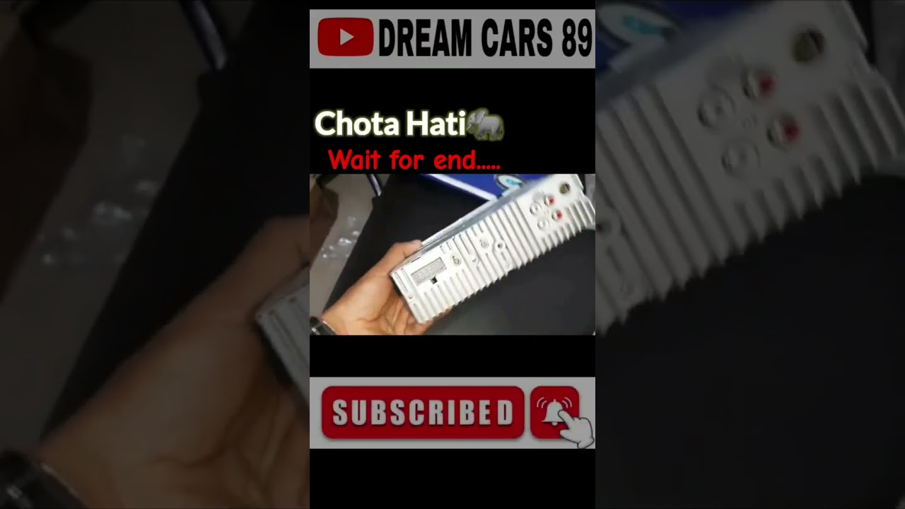 Chota Hati 🐘 pe Music system lagaya.....