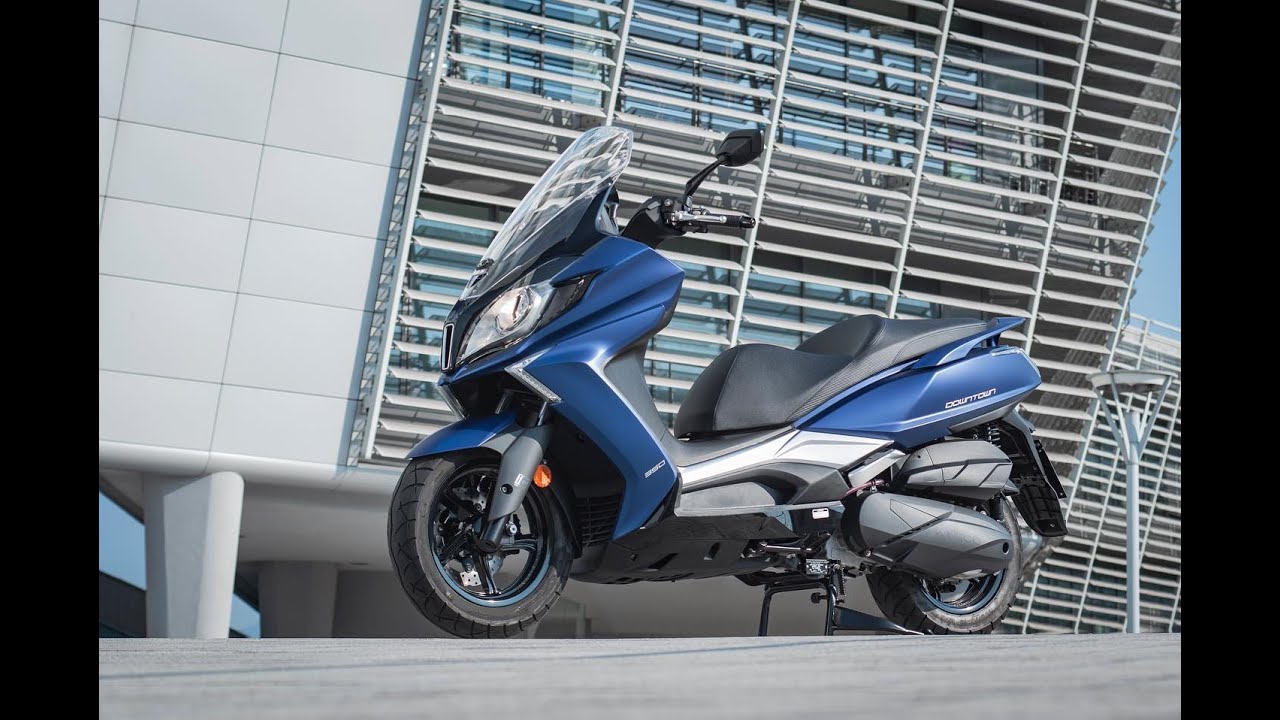 KYMCO DownTown 350i TCS 2021 Features - YouTube