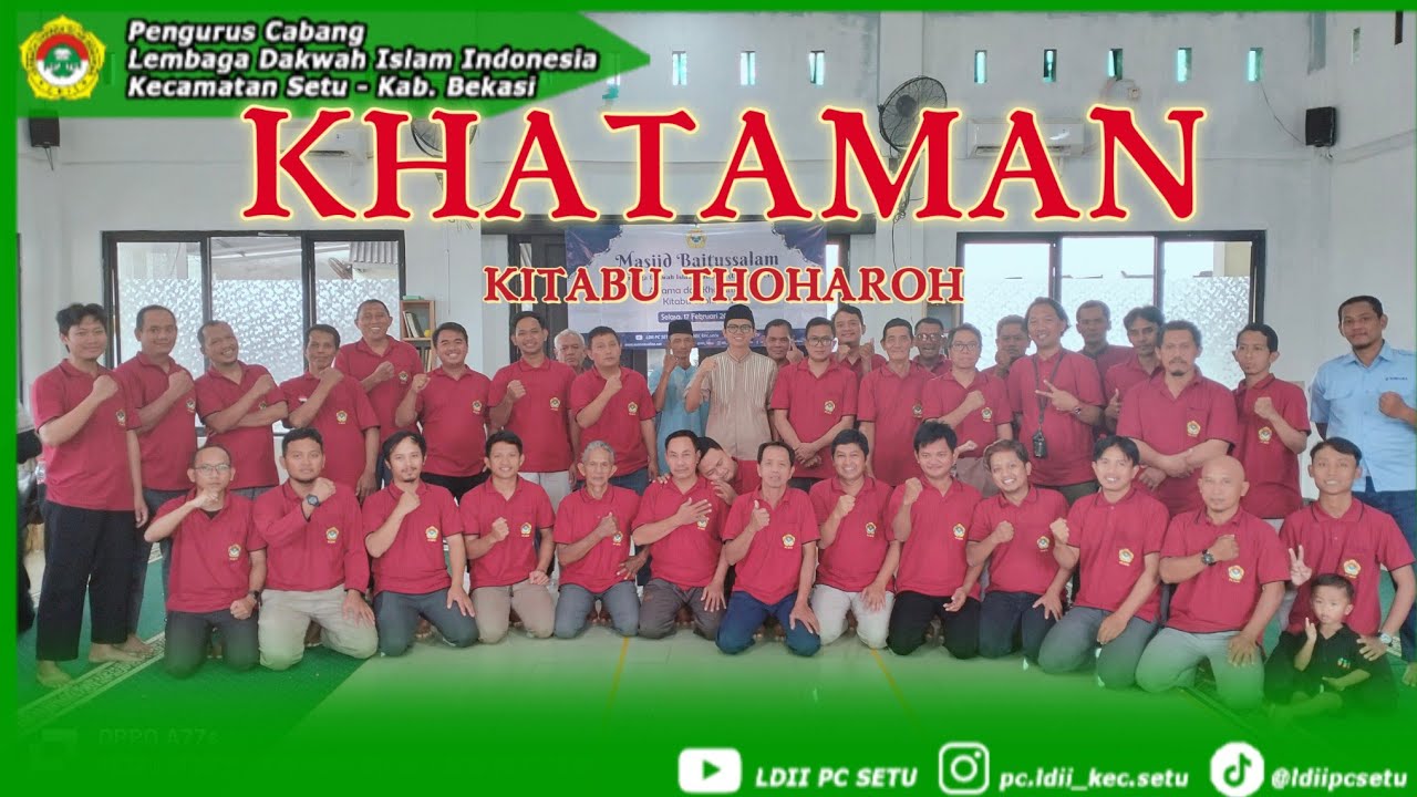 LDII TV SETU || DKM Baitussalam adakan khataman kitabu thoharoh dan Cek kesehatan GRATIS