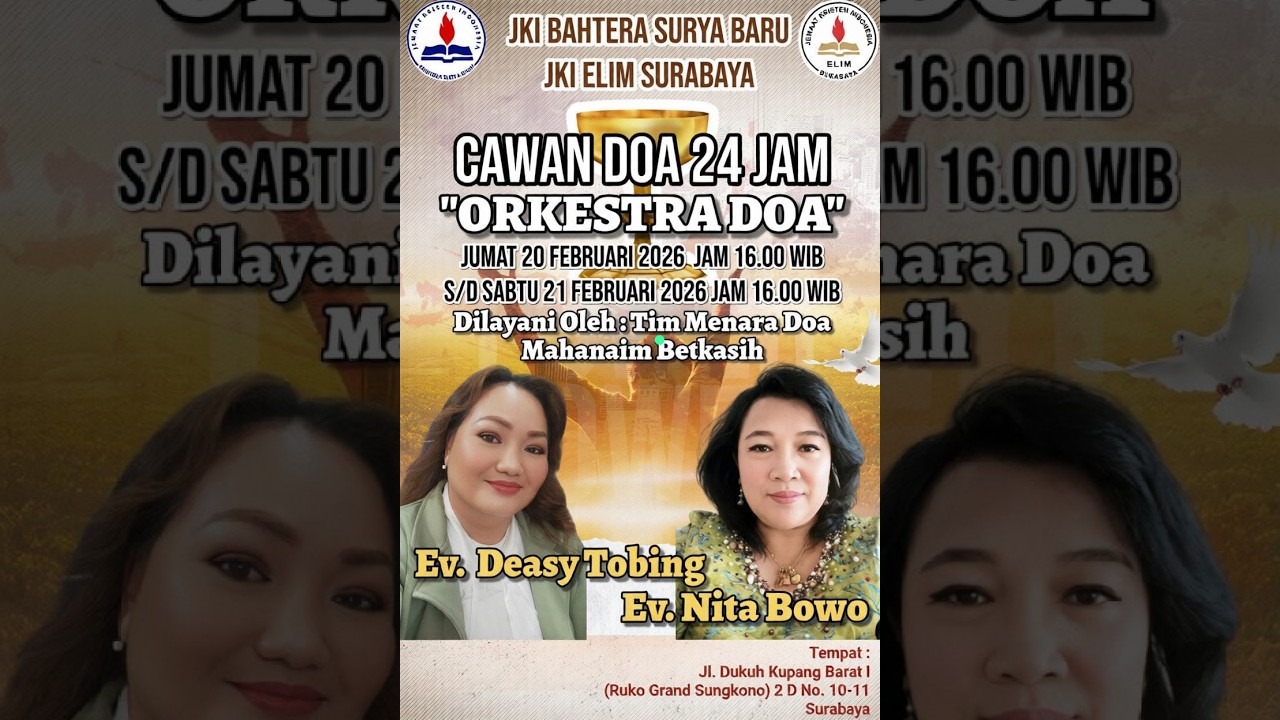 Cawan Doa 24 Jam Sesi 7 | Orchestra DOA - Ev. Nita Bowo & Ev Deasy Tobing