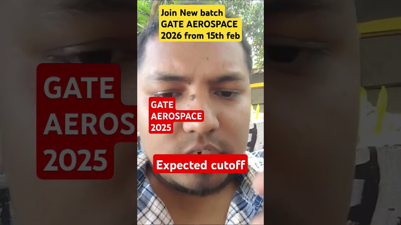 Expected cut off GATE 2025 Aerospace Engineering