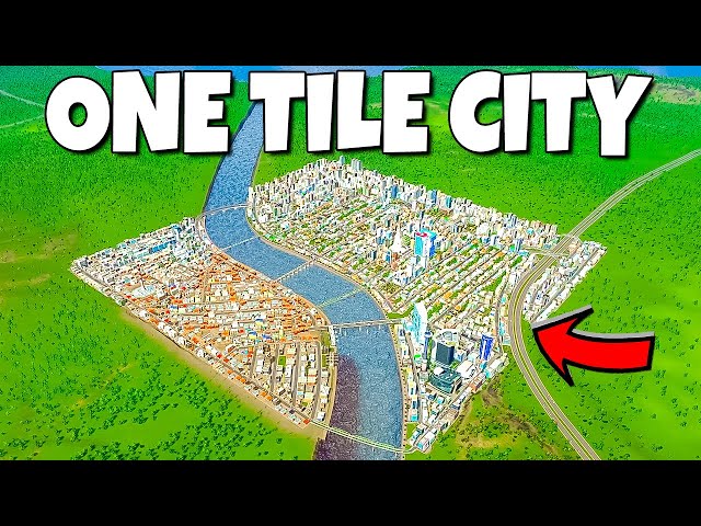 Engineering the perfect ONE TILE city in Cities Skylines! class=