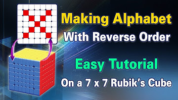 Making Alphabet X in Rubik