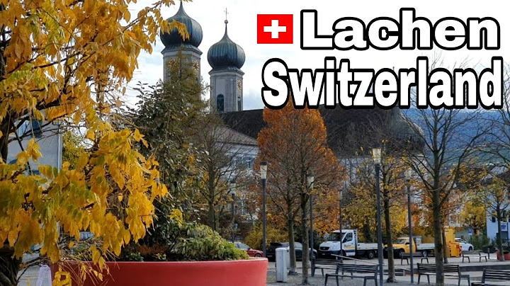 Switzerland village Lachen in autumm 2021