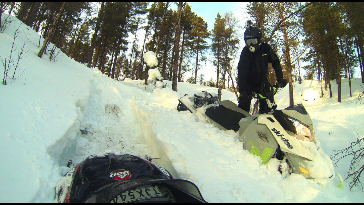 SNOWMOBILE Mid winter in Sweden Adolfström sportlov YouTube