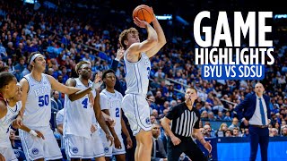 BYU Men's Basketball vs San Diego State | Game Highlights (2023)