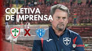 AO VIVO | Coletiva de Imprensa pós-jogo PORTUGUESA X PAYSANDU - PA || LUSA TV