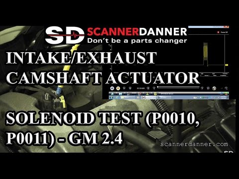 Intake/Exhaust Camshaft Actuator Solenoid test (P0010, P0011) - GM 2.4