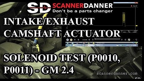 Intake/Exhaust Camshaft Actuator Solenoid test (P0010, P0011) - GM 2.4