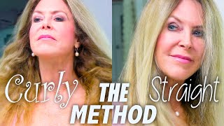 How To Blow Dry Curly Hair To Straight Hair Curly Hair To Smooth Straight Jose Eber Way