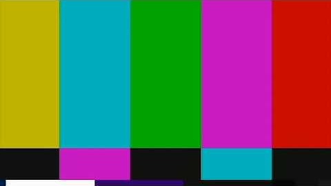 Television Color Test Calibration Bars And 1Khz Sine Wav