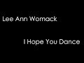 Lee Ann Womack - I Hope You Dance (lyrics)