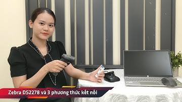 Máy quét mã vạch không dây 2D Zebra DS2278 và 3 phương thức kết nối - Thế Giới Mã Vạch