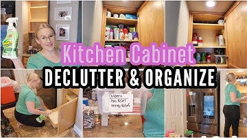 CLEAN WITH ME: KITCHEN CABINET DECLUTTER & ORGANIZE | TINY TIDY