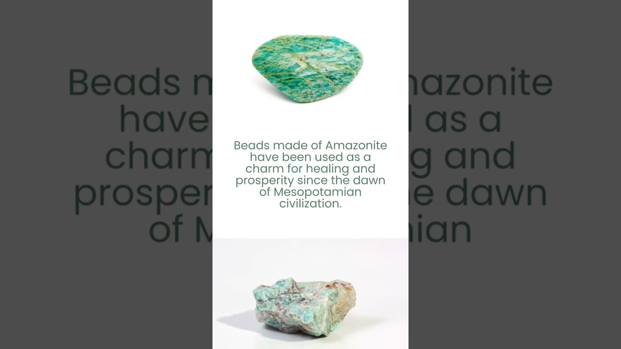 Amazonite - CRYSTALS & GEMSTONES 101 #shorts