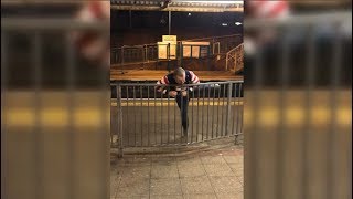 Drunk Parkour Christmas Party 😂😅