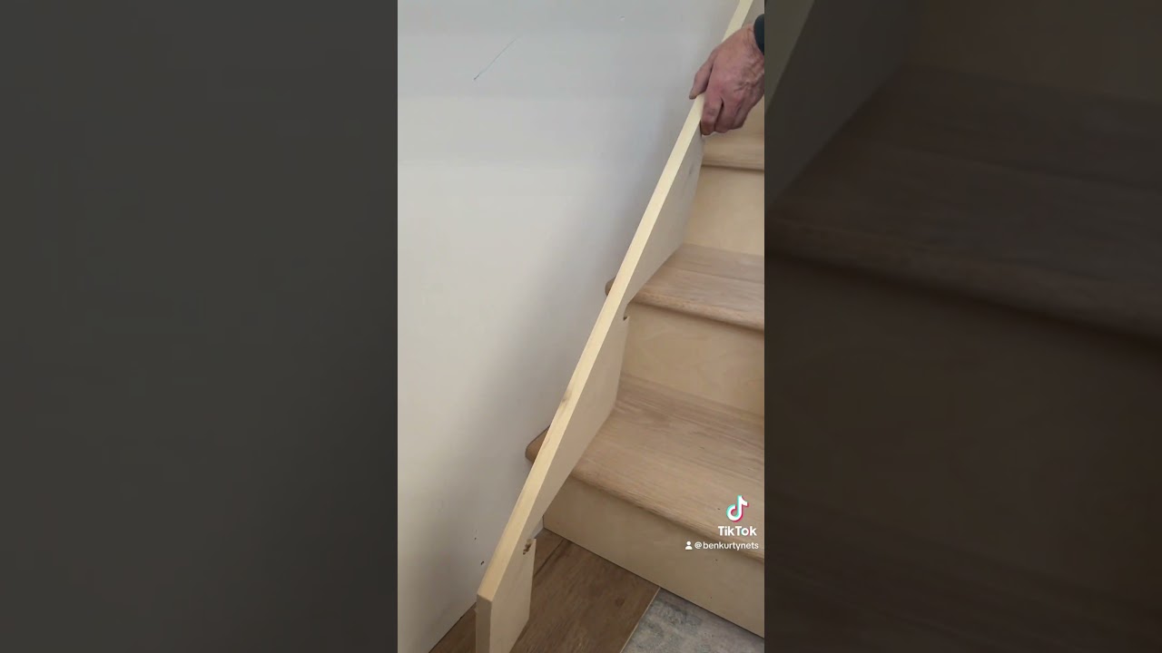 Should the skirt board be placed before the treads or after? #skirting #stair #skirtboards#staircase