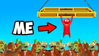 I Survived 982 ZOMBIES in GANG BEASTS! (impossible) screenshot 4