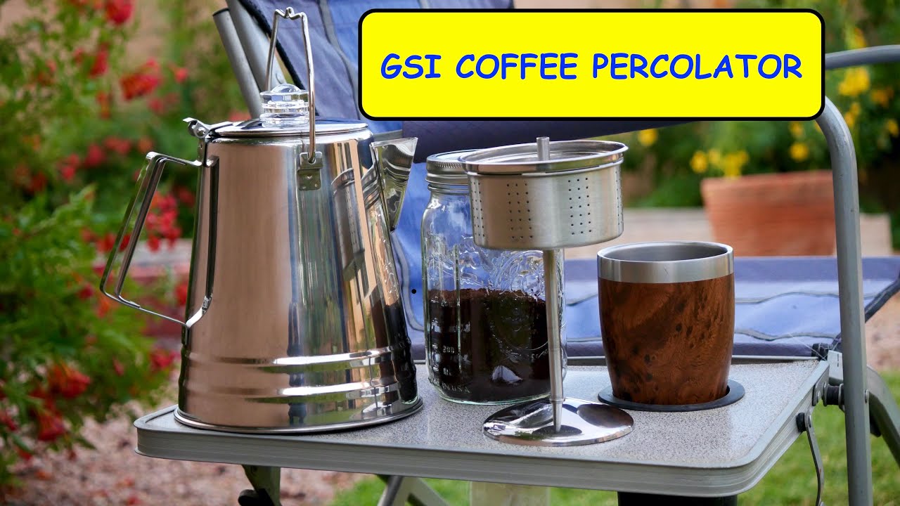GSI Outdoors Glacier Stainless 8 Cup Percolator