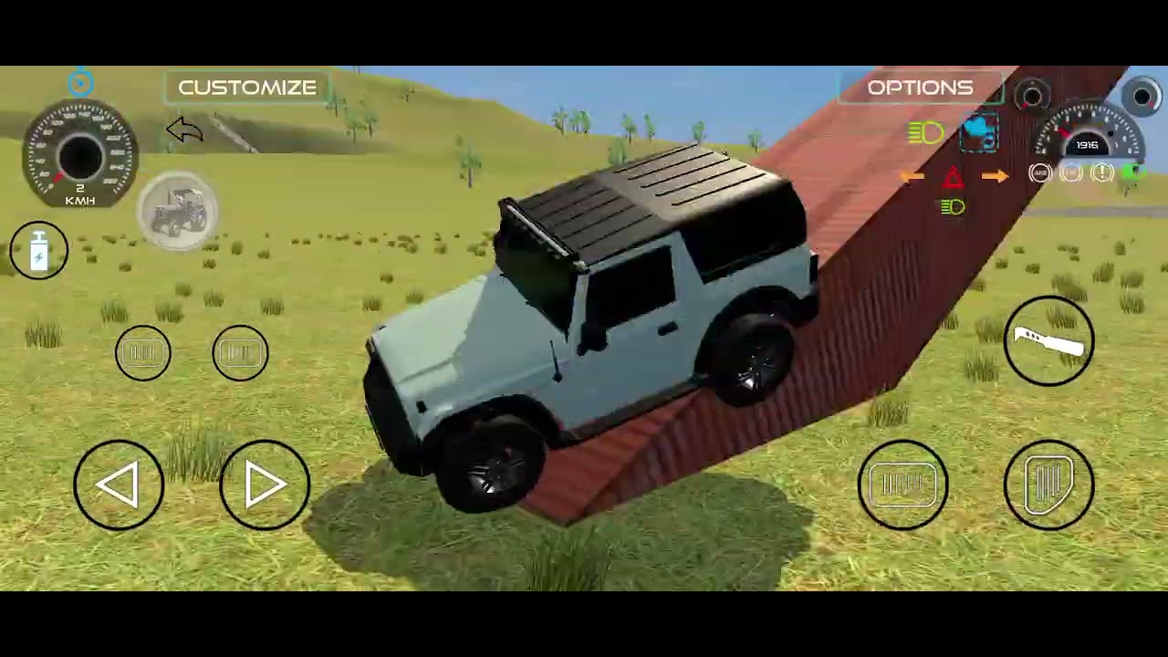 Thar Simulator Game 🚙🔥 | Realistic Indian Car Driving Gameplay.!!#thar #mahaindrathar #trending
