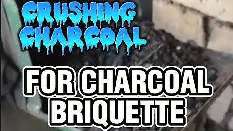 MAKING CHARCOAL BRIQUETTE CRUSHING PROCESS #briquettemachine #charcoalbriquette #woodcharcoal