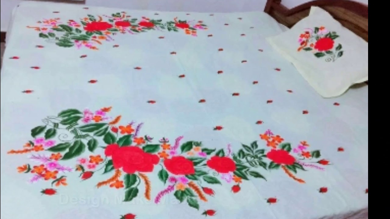 painting bedsheets design bister ka design YouTube