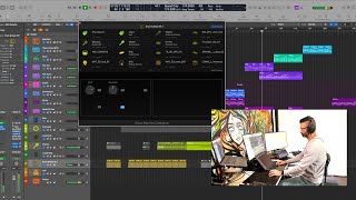 Using Logic's Drum Machine Designer on a drum and bass track