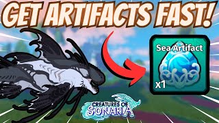 How to GET WATER Artifacts FAST! | Creatures of Sonaria Update