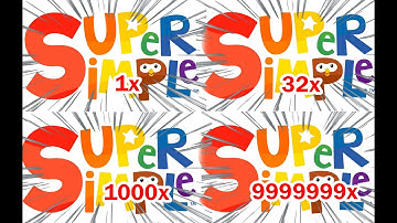Super simple songs logo intro getting 999999X Speed