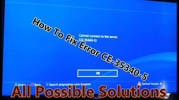 How To Fix PS4 Error CE-35340-5(All Solutions 2021)