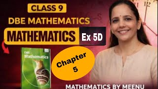 DBE Mathematics class 9, Chapter 5, Simultaneous linear equations, Ex 5D