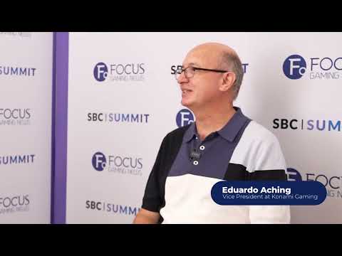 Focus Gaming News, SBC Summit Lisbon 2025: Interview with Eduardo Aching, VP at Konami Gaming Video Thumbnail