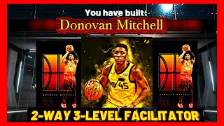 The Best 2-Way 3 Level Facilitator Donovan Mitchell Build On NBA 2K20 ! All Around SF Build !
