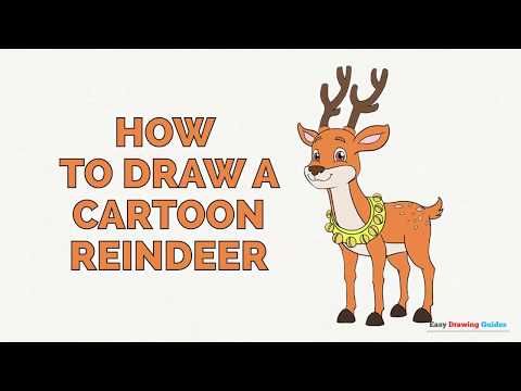 Images Of Easy Step By Step Cartoon Reindeer