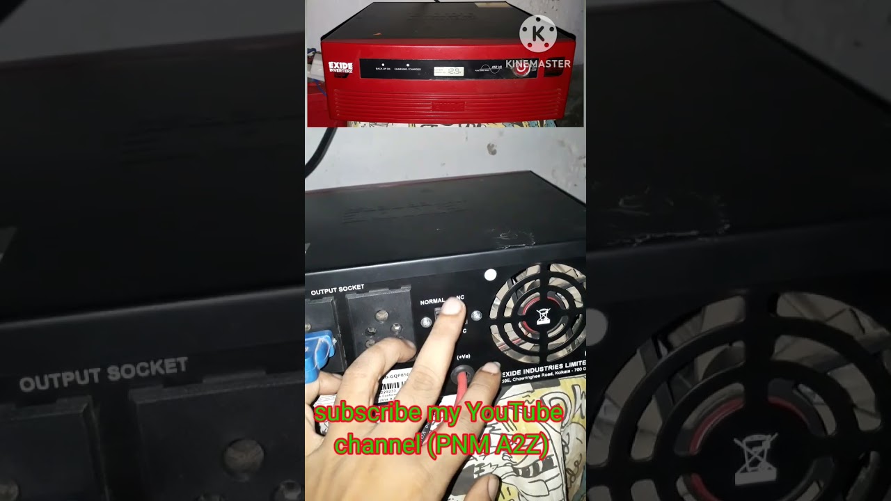 Exide inverter GQP back side detail feature