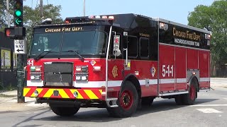 Chicago IL Fire Department Hazmat 5-1-1 & Hazmat Support Unit 5-1-1-A Responding