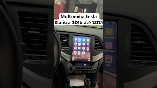 Multimídia Android tesla 2016 até 2021 com CarPlay Android auto mantém câmera volante e tudo mais