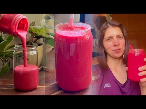 Healthy Beet root Carrot Detox Smoothie Recipe | No Sugar No Dairy Weight Loss Breakfast | Ep 10